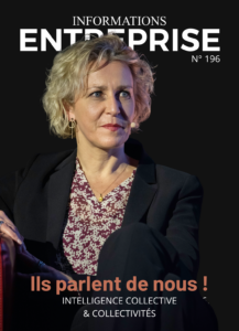 Nathalie Bardouil, Présidente d'Opus Fabrica, mise à l'honneur par le magazine Informations Entreprise pour son approche de l'intelligence collective et des transformations humaines dans les collectivités territoriales.